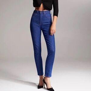 Aritzia Denim Forum The Angelica High Rise Slim 28L minimalist luxury sz 25